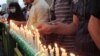 Candles are lit in central Tehran on June 18.