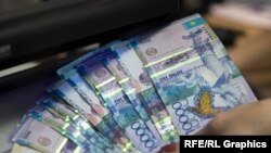 Казахстанская национальная валюта тенге.