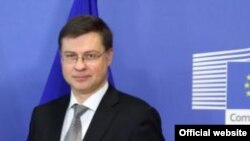 Valdis Dombrovskis la Bruxelles