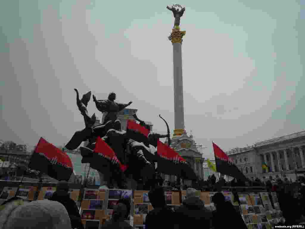 Ukraine - Maidan during first Anniversary as protests started, 30Nov2014