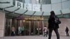 U.K. - BBC employees arrive for work at the organisation's New Broadcasting House in central London, 12Nov2012