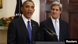 ԱՄՆ - Նախագահ Բարաք Օբաման հայտարարում է սենատոր Ջոն Քերրիին պետքարտուղարի պաշտոնում առաջադրելու մասին, Վաշինգտոն, 21-ը դեկտեմբերի, 2012թ.