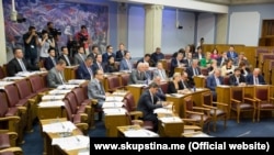 Montenegro Montenegrin lawmakes attend a parliament session in Podgorica, July 27, 2017