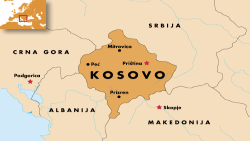 Kosovo map