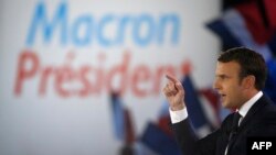 Kandidati për president të Francës, Emmanuel Macron.