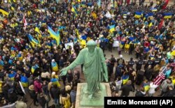 Одеса, 20 лютого 2022 року. Цього дня одесити вийшли на Марш єдності на тлі загрози нового вторгнення Росії до України