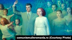 Оммаж диктатору. Николае Чаушеску и его жена Елена в образе Румынии