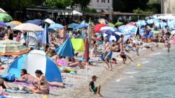 Plaža Moščenićka draga pored Rijeke, jula 2020.