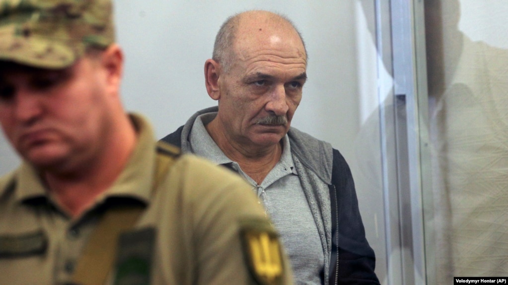 Volodymyr Tsemakh in a Kyiv courtroom on September 5.