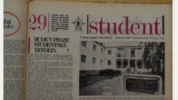 An article about Radio Free Europe published in Student, a Czechoslovak weekly, in July 1968. Editors of Student were only able to publish one article of a planned series before the Warsaw Pact invasion put an end to the short-lived period of press freedom in Czechoslovakia. 