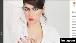 FILE: Late Pakistani social media star Qandeel Baloch.