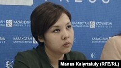Журналистка Асем Жапишева, активистка движения «Oyan, Qazaqstan».