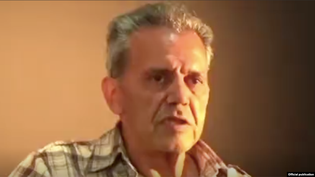 تصویری که تلویزیون حکومتی ایران از جمشید شارمهد پخش کرده است.