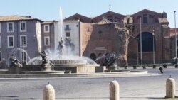 Площа Республіки і фонтан Наяд. Рим, Італія. 11 квітня 2020 року