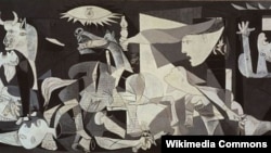 İspan rəssamı Pablo Picasso-nun məşhur "Guernica" tablosu.