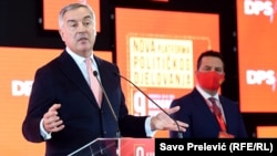 Predsjednik DPS-a Milo Đukanović na kongresu stranke u Podgorici u januaru 2021. 