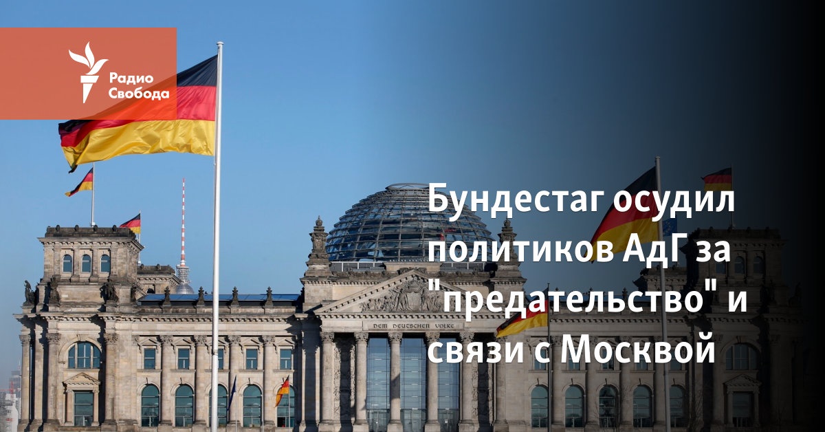 The Bundestag condemned AdH politicians for “treason” and ties to Moscow