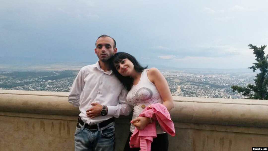 Azerbaijan. Baku. Rasim Aliyev and his girlfriend Guler Abbasova