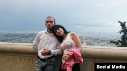 Azerbaijan. Baku. Rasim Aliyev and his girlfriend Guler Abbasova