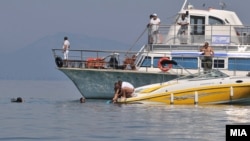 Rescue efforts on Lake Ohrid