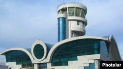 Nagorno-Karabakh -- The new airport terminal constructed near Stepanakert.