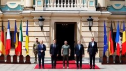 Liderii Franței, Germaniei, Italiei și României la Kiev