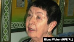 Карлаг жайында бірнеше кітап жазған қаламгер Екатерина Кузнецова. Қарағанды, 23 ақпан 2012 жыл. 