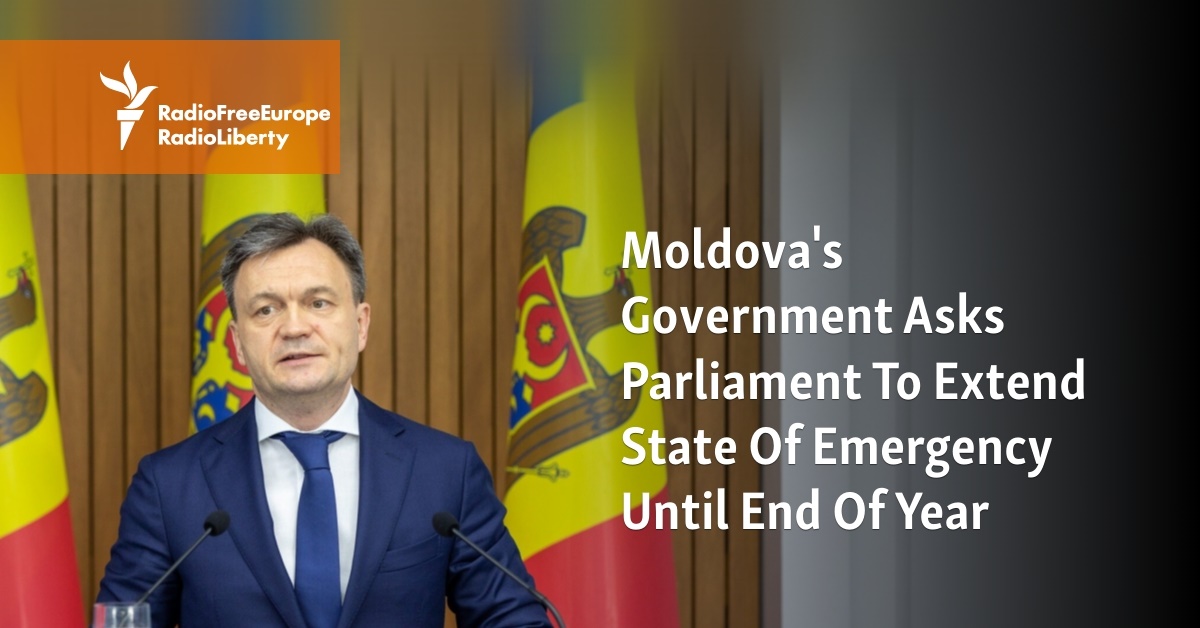 Moldova's Government Asks Parliament To Extend State Of Emergency Until End Of Year - Vimarsana News