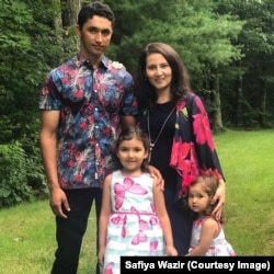 Safiya Wazir with her family (undated)