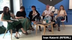 Novinarke koje su uradile istraživanje: Žarka Radoja, Nidžara Ahmetašević, Biljana Sekulovska, Milica Bogdanović i Una Hajdari