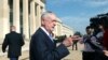 U.S. -- ARLINGTON, VA - JULY 27: U.S. Secretary of Defense Jim Mattis speaks to the media prior to hosting an Honor Cordon for His Excellency Yusuf bin Alawi, Minister Responsible for Foreign Affairs, Oman, at the Pentagon River Entrance at the Pentagon o