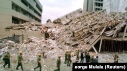 The bombings of the U.S. embassies in Kenya (above) and Tanzania in 1998 left 224 people dead and more than 5,000 injured.