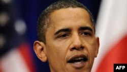 U.S. President Barack Obama delivers his speech at Suntory Hall in Tokyo 