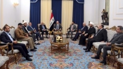 دیدار فرماندهان حشدالشعبی با رئیس جمهور عراق؛ عکس از سال ۲۰۱۹