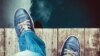 Generic - man on the pier takes a step into the water, from above, Shutterstock image, suicide, undated