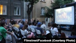 Projekcija filma na Filmstreet festivalu