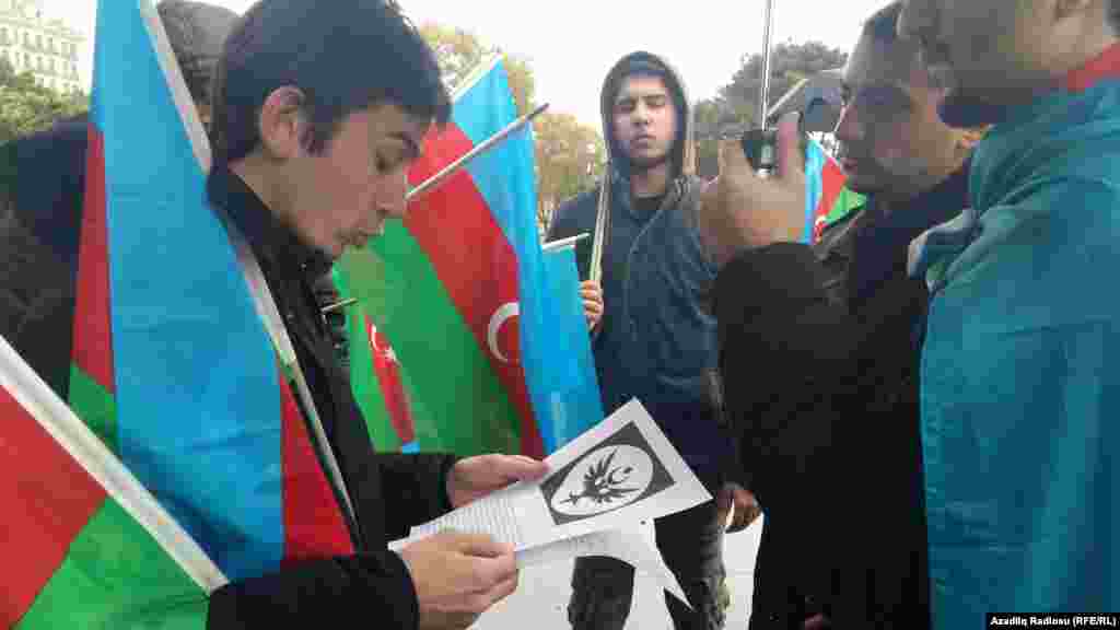 Azerbaijan - National flag day in Baku