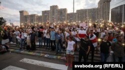 تظاهرات در میسنک، پایتخت بلاروس