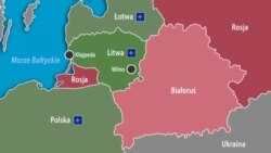 Belarus - Lithuania between Belarus and Kaliningrad, map