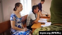 Олена Одновол у суді, архівне фото