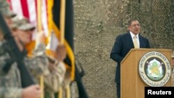 U.S. Defense Secretary Leon Panetta in Baghdad: "After a lot of blood spilled by Iraqis and Americans, the mission of an Iraq that could govern and secure itself has become real."