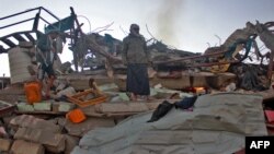 Pamje nga shkatërrimi në Jemen.