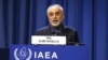 Iranian Vice-President and Head of the Atomic Energy Organization Ali Akbar Salehi delivers his speech at opening of the general conference of the IAEA, at the International Center in Vienna, September 16, 2019