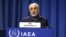 Iran's Head of the Atomic Energy Organization Ali Akbar Salehi delivers his speech at opening of the general conference of the IAEA, at the International Center in Vienna, September 16, 2019