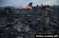 Місце катастрофи пасажирського літака біля села Грабове, Донецька область, 17 липня 2014 року
