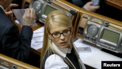 Юлия Тимошенко на заседании Рады 16 февраля