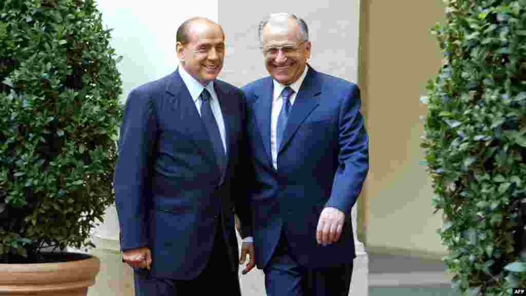 Vizită la Roma, la premierul italian Silvio Berlusconi - 2004