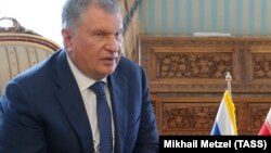 Глава российской нефтегазовой компании "Роснефть" Игорь Сечин.