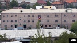 Armenia - A general view of Erebuni police station seized by gunmen and supporters of fringe jailed opposition leader Zhirair Sefilian, in Yerevan, July 30, 2013