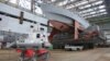 Строящийся корабль на судостроительном заводе «Море» под Феодосией, апрель 2016 года